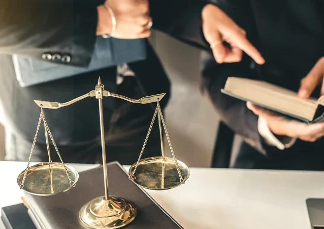 lawyer in the meeting